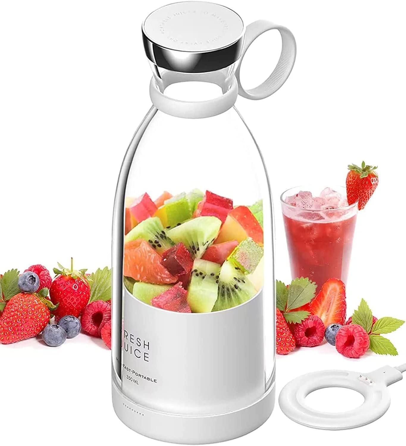 FreshBlend 500ml Portable Electric Juicer