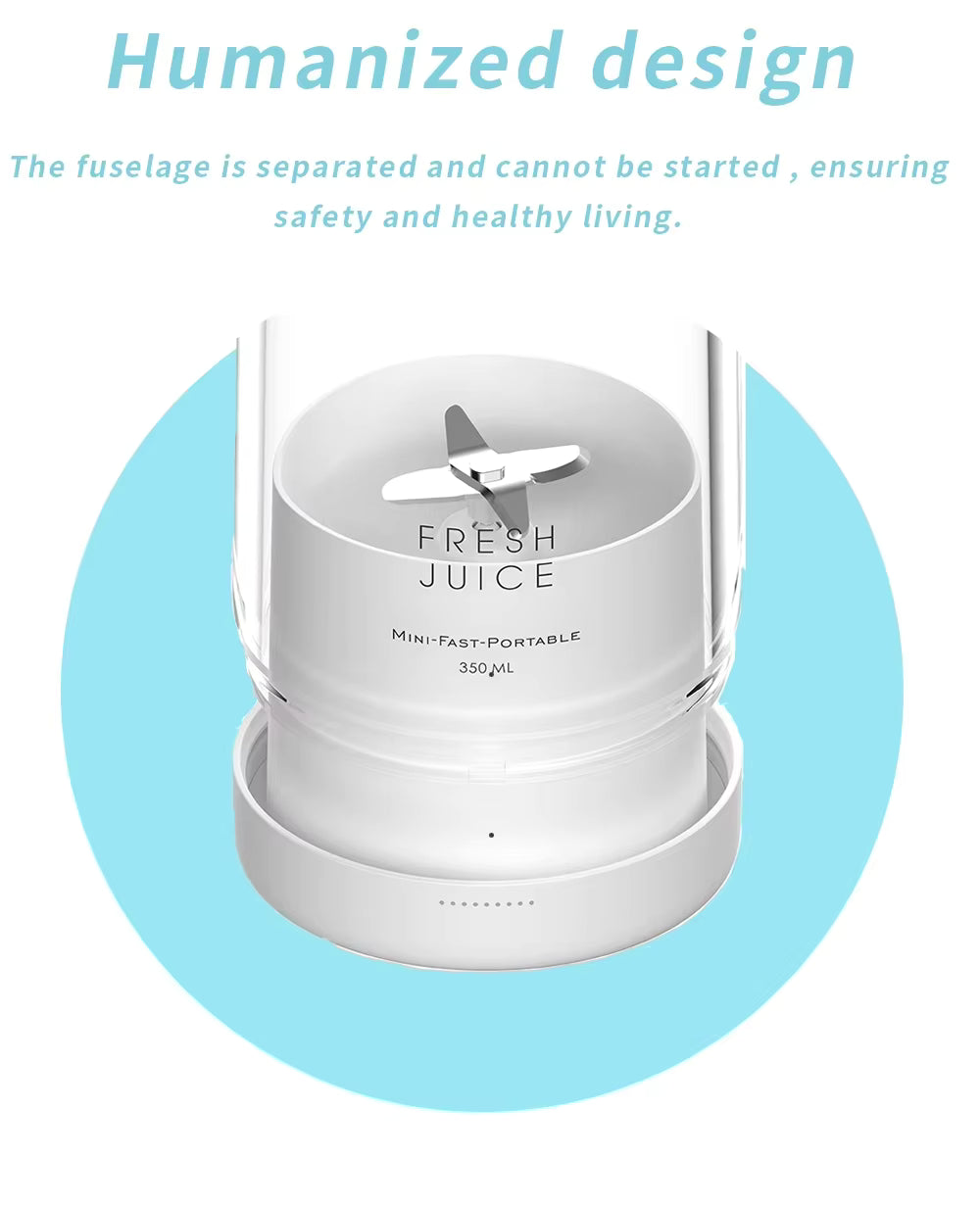 FreshBlend 500ml Portable Electric Juicer