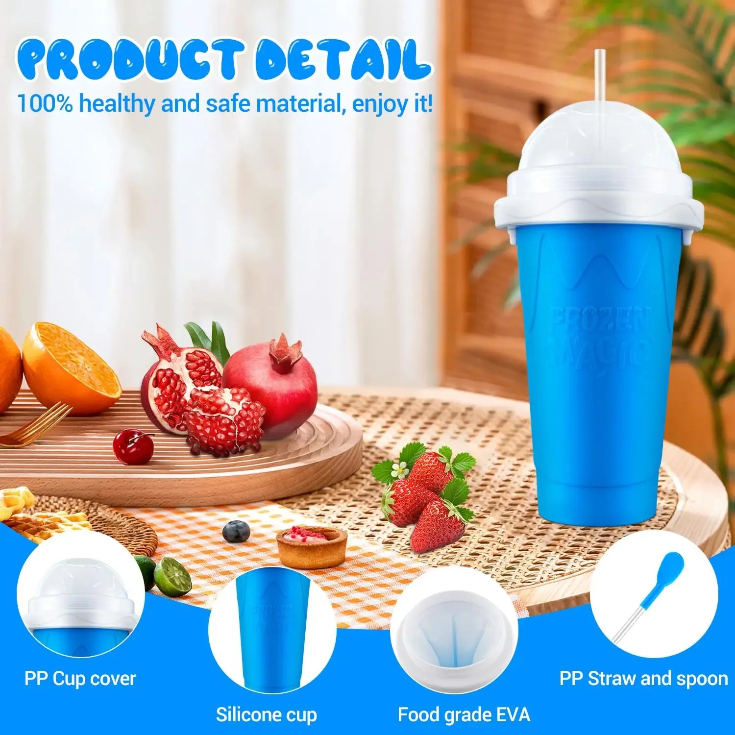 Quick-Freeze Magic Slushy Maker Squeeze Cup