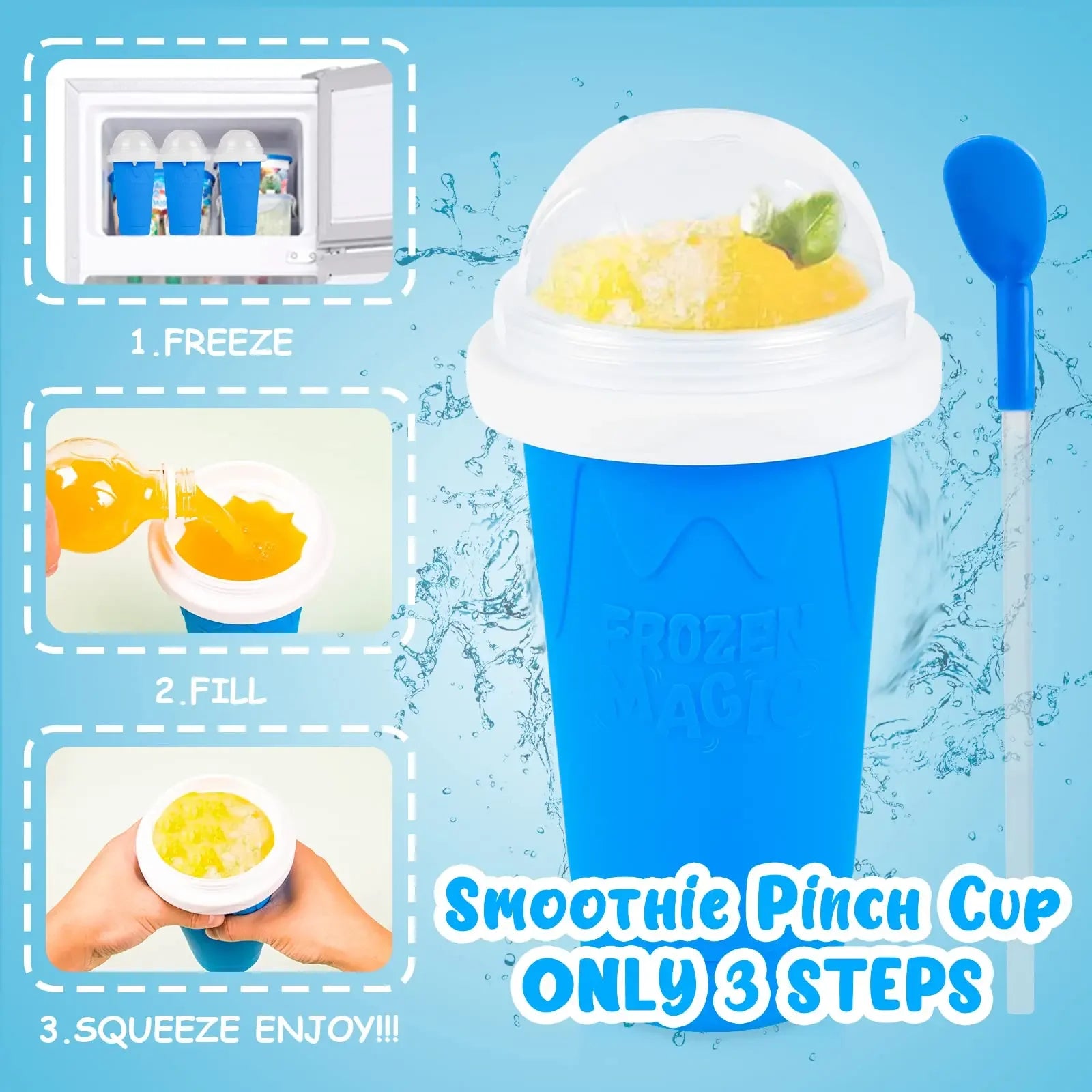 Quick-Freeze Magic Slushy Maker Squeeze Cup