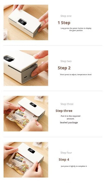 Rechargeable Mini Handheld Plastic Bag Thermal Heat Sealer