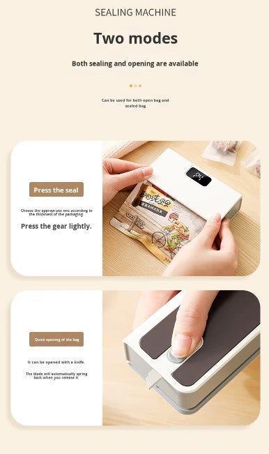 Rechargeable Mini Handheld Plastic Bag Thermal Heat Sealer